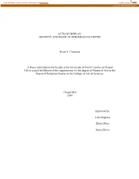 IDENTITY and ROME in HERODIAN PALESTINE Brian A