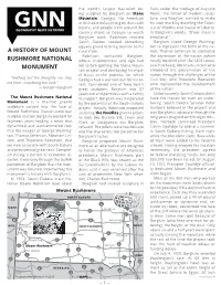 A History of Mount Rushmore National Monument
