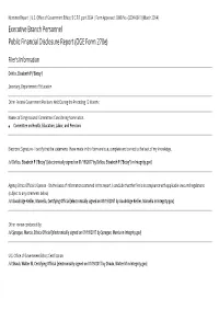 Executive Branch Personnel Public Financial Disclosure Report (OGE Form 278E)