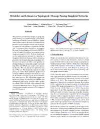 Message Passing Simplicial Networks