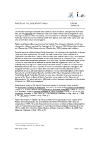PAPERS of the DAVENPORT FAMILY PRG 40 Series List ______