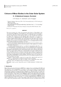 Colours of Minor Bodies in the Outer Solar System II - a Statistical Analysis, Revisited