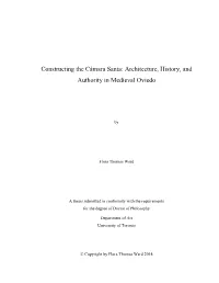Constructing the Cámara Santa: Architecture, History, and Authority in Medieval Oviedo