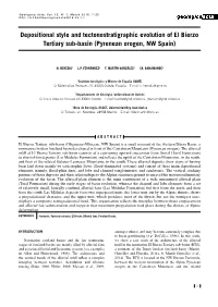 Depositional Style and Tectonostratigraphic Evolution of El Bierzo Tertiary Sub-Basin (Pyrenean Orogen, NW Spain)
