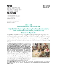 NYC 1993 Experimental Jet Set, Trash and No Star