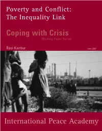 Poverty and Inequality: Concepts and Trends 1