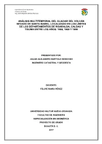 Análisis Multitemporal Del Glaciar Del Volcán Nevado