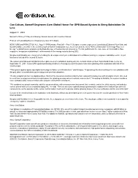 Con Edison, Sarnoff Engineers Earn Global Honor for GPS-Based System to Bring Substation on Line