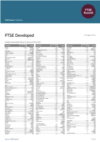 FTSE Developed