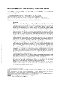 Intelligent Real-Time Vehicle Tracking Information System