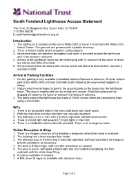 South Foreland Lighthouse Access Statement