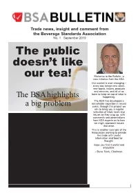 The Public Doesn't Like Our Tea!