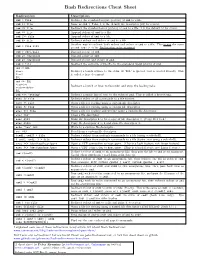 Bash Redirections Cheat Sheet