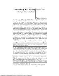 Democracy and Victory Michael C. Desch Why Regime Type Hardly Matters