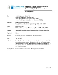 Rotateq Safety and Utilization Review