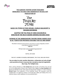 The Twilight Zone Transfers to the West