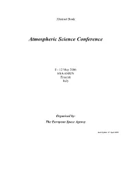 Atmospheric Science Conference