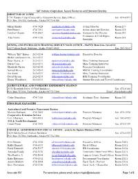 PDF Directory Including Physical and Mailing Addresses