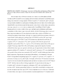 ABSTRACT REEVES, ELLA ROBYN. Pythium Spp. Associated with Root