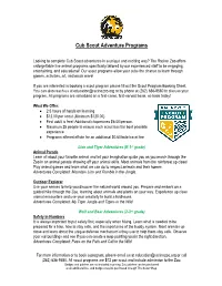 Cub Scout Adventure Programs
