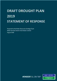 Draft Drought Plan 2019 Statement of Response