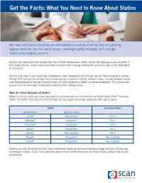 Get the Facts: What You Need to Know About Statins