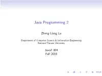 Java Programming 2