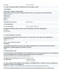 Owner of the Site 1C. Client / Landowner Details (If Different from Your Login Account)