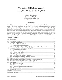The Verilog PLI Is Dead (Maybe) -- Long Live the Systemverilog