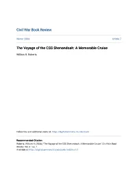 The Voyage of the CSS Shenandoah: a Memorable Cruise