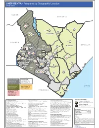 UNDP KENYA - Programs by Geographic Location March 2010