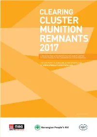 Cluster Munition Remnants 2017