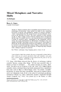 Mixed Metaphors and Narrative Shifts: Archetypes