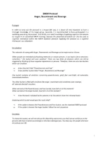 EMDR Protocol Anger, Resentment and Revenge June 2014