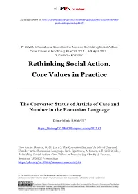 Rethinking Social Action. Core Values in Practice | RSACVP 2017 | 6-9 April 2017 | Suceava – Romania Rethinking Social Action