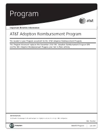 AT&T Adoption Reimbursement Program