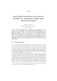 Interstellar Pickup Ions and Injection Problem for Anomalous Cosmic Rays: Theoretical Aspect
