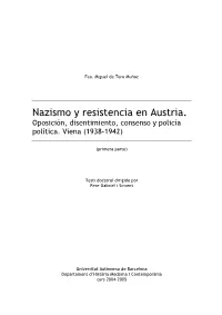 Nazismo Y Resistencia En Austria