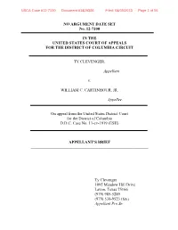 NO ARGUMENT DATE SET No. 12-7100 in the UNITED STATES