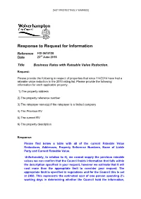 Response to Request for Information