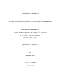 The University of Chicago Linguistic Relativity