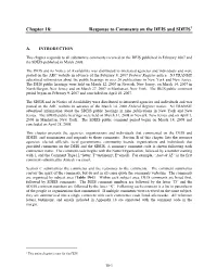 Response to Comments on the DEIS and SDEIS1