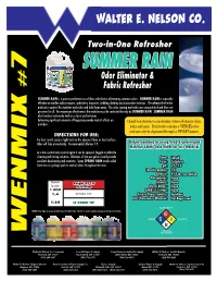 SUMMER RAIN Odor Eliminator & # Fabric Refresher
