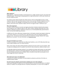 Beginning Nov. 1, Macmillan Publishers Will Limit Libraries to a Single Purchased Copy of a New Ebook Title Per Library System