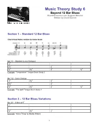 Beyond 12 Bar Blues Bluesharmonica.Com Support Material Written by David Barrett