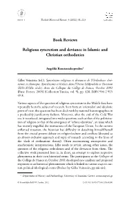 Book Reviews Religious Syncretism and Deviance in Islamic And