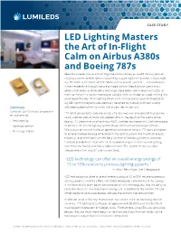 LED Lighting Masters the Art of In-Flight Calm on Airbus A380s And