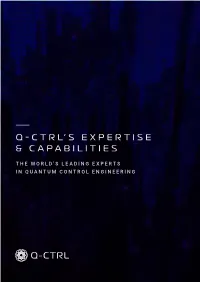 Q-Ctrl's Expertise & Capabilities