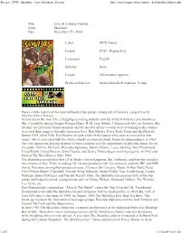 Review - DVD - Skatalites ~ Live at Lokerse Feesten