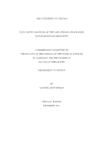 The University of Chicago Data Driven Modeling Of